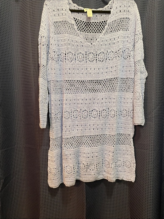 d&co Other - Country Blue Crochet Swim Coverup Tunic - Brand Unknown
